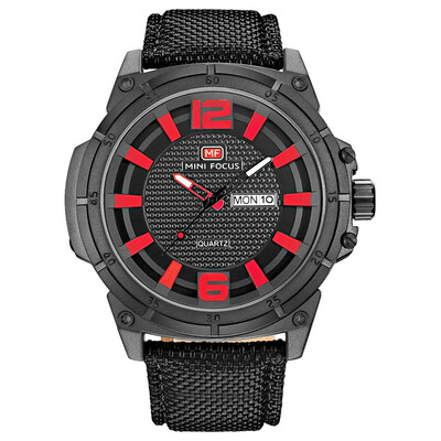 

BOFUTE Male Watches Sports Watch Quartz Watches Japanese Movement Calendar Luminous Waterproof Nylon Cloth Belt 0136G