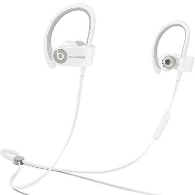 

Удары Powerbeats2 Доктором Дре Беспроводные наушники - белый гибридную версию беспроводных Bluetooth беспроводных наушников спорта с пшеницей MHBG2PA / A