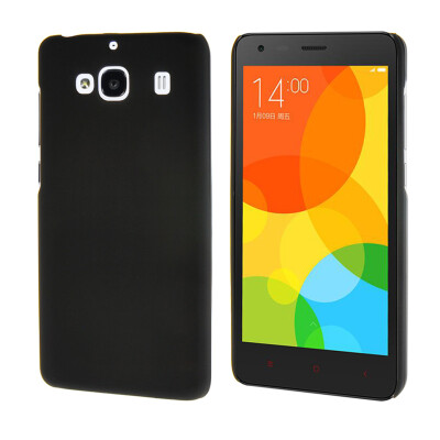 

MOONCASE Hard Rubberized Rubber Shell Back Protective Case Cover for Xiaomi Redmi 2 Red Rice 2 Black