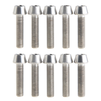 

Wanyifa Titanium Ti M5 x 20mm Allen Hex Tapered Head Bolts for Bicycle Stem