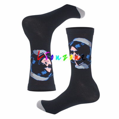 

LIONZONE 2018 New Happy Socks Lnvierno Mujer Retro Personalidad Arte Mural Pintura Famosa Masculina Aceite Socks Funny Gift