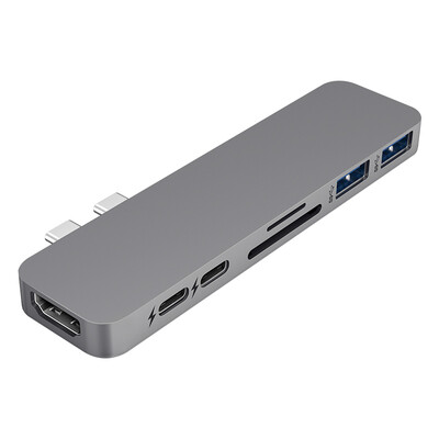 

Hyperdrive new MacBook Pro Air Converter usb-c Apple laptop accessories type-c Thunderbolt 3 docking station 7 in 2 multifunction