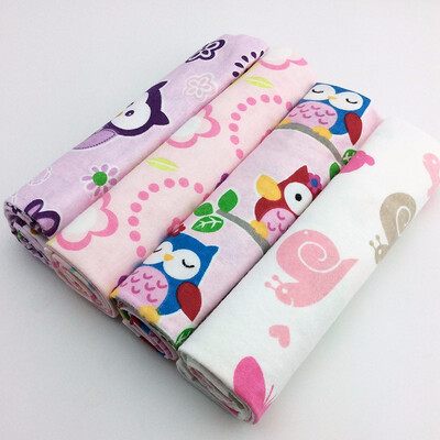 

4pcslot Newborn Baby Bed Sheet Bedding Set 76x76cm For Newborn Crib Sheets Cot Linen 100 Cotton Flannel Printing Baby Blanket