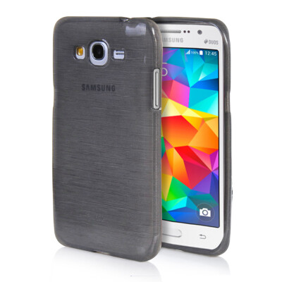 

MOONCASE Soft Flexible Silicone Gel TPU Skin Shell Back ЧЕХОЛ ДЛЯ Samsung Galaxy Grand Prime G530H Grey