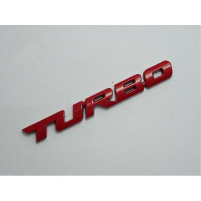 

New Turbo Universal Car Motorcycle 3D Metal Emblem Badge Decal Sticker
