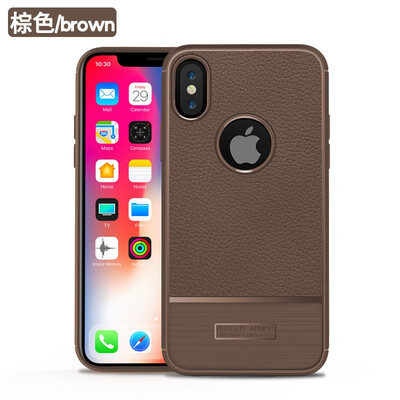 

Fivice iphone X case luxury silicone anti-fall lychee protective cover