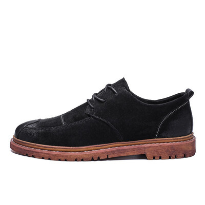 

Fashion new autumn Korean version of the trend of leather peas board shoes mens business casual England wild small shoes