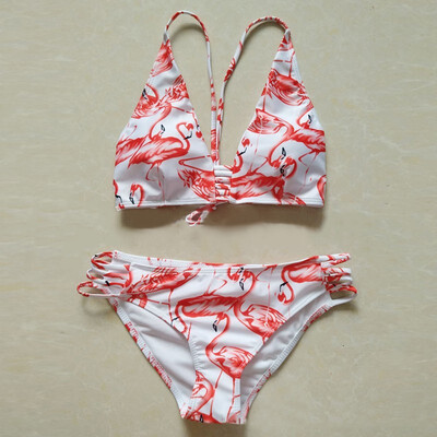 

Sexy Bikini Set Women Swimsuits Push Up Halter Printed Beach Bathing Suit Womens Swim Wear For Summer