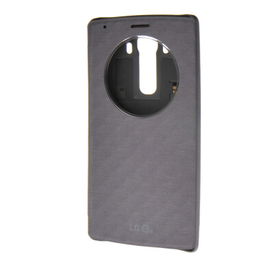 

MOONCASE High quality Slim Fit Round window Flip Battery Cover Back Case for LG G4 Grey