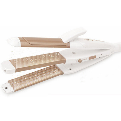 

Riva RIWA Roll Straightener LCD Temperature Control Curly Straight Hairpin Plate Corn Triple Triple Z3-1