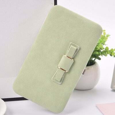 

Korean fashion ladies long wallet lovely bow tie mobile phone bag student handbag