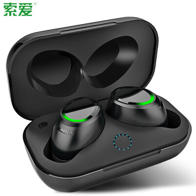 

Sony Ericsson soaiy T1S touch version binaural true wireless Bluetooth headset business in-ear stereo sports running subwoofer air-tws Iphone78X black