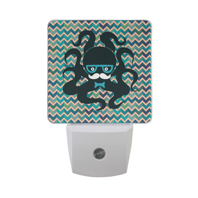 

ALAZA LED Night Light With Smart Dusk To Dawn SensorOctopus Blue Plug In Night Light