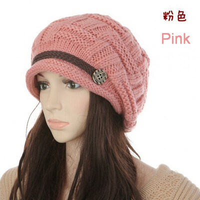 

Fashion Warm Winter Knit Crochet Braided Baggy Women Lady Beanie Ski Hat earmuffs Cap