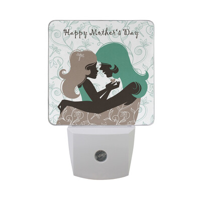 

ALAZA LED Night Light With Smart Dusk To Dawn SensorMothers Day Love Heart Plug In Night Light