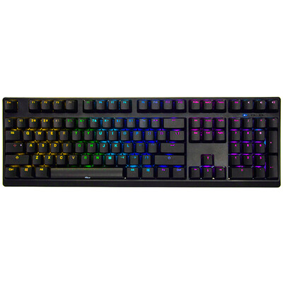 

Magic duck (ducky) 2108 S2 RGB 108 key Симфоническая подсветка игра механическая клавиатура черная ось чая