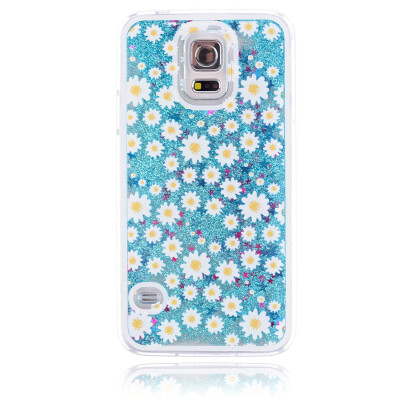 

MOONCASE Blue Dynamic Quicksand Liquid Shining Bling Case Cover For Samsung Galaxy S5