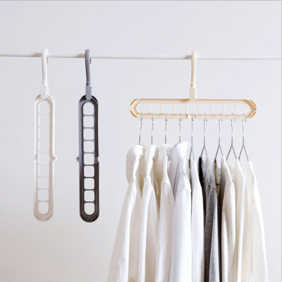 

Bingyou multi-function magic indoor wardrobe hanger outdoor drying rack plastic storage hanger