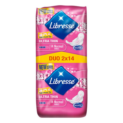 

Light curve Libresse daily sanitary napkin 240mm 28 pieces of dry instantaneous suction leak-proof plastic flow medium European original import