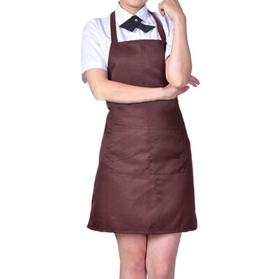 

MyMei Plain Apron with Front Pocket for Chefs Butchers Kitchen Cooking Craft Baking