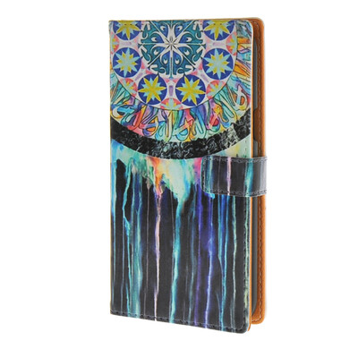 

MOONCASE ЧЕХОЛ ДЛЯ Samsung Galaxy J5 Watercolor Campanula Leather Flip Wallet Holder with Kickstand Back A02