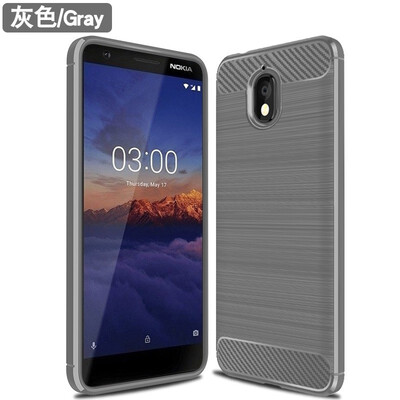 

Fivice Nokia 3 2018 case Brushed carbon fiber silicone anti-fall soft shell phone case
