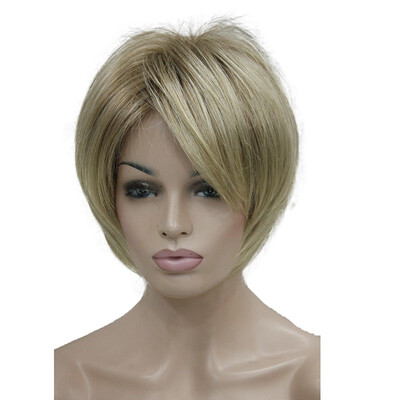 

StrongBeauty Short Layered Blonde  Thick Fluffy Full Synthetic Wig Heat Ok COLOUR CHOICES