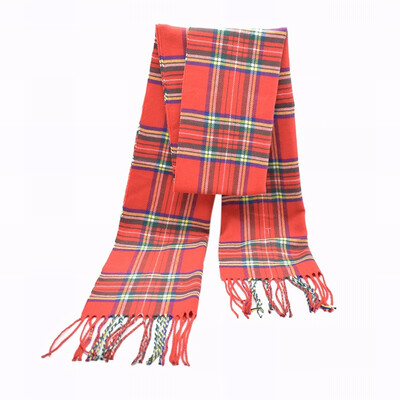 

Winter Fashion Soft Cashmere Check Print Scarf for Men Women