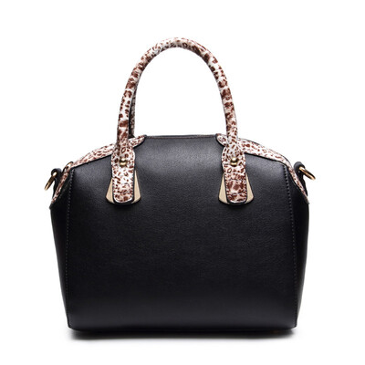 

Новые женщины кожаные сумки Трапеция сумки дизайнеры Leopard плечо сумки люксовый бренд женской моды топ-ручка сумки