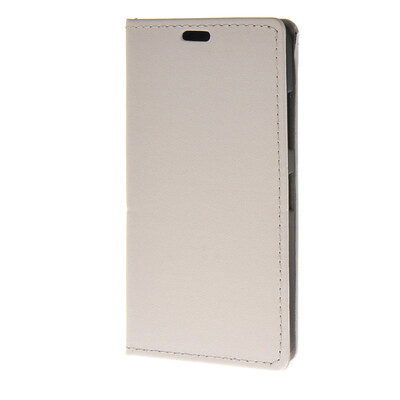 

MOONCASE Protection Leather Wallet Flip Card Slot Holster Pouch Stand Shell Back Case Cover for Microsoft Lumia 640 White