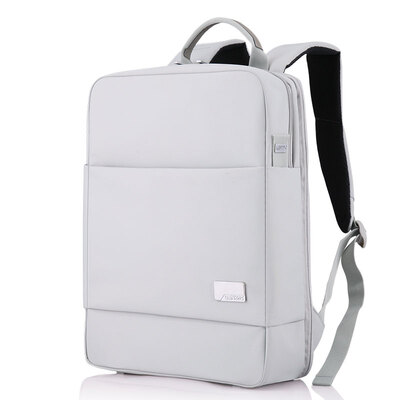 

Jun Wah Shi (GENVAS) Сумка для компьютера Apple Standard Ridge Shoulder Bag Простой досуг Рюкзак Износостойкий водонепроницаемый студенческий пакет S0730 15-дюймовый серебристо-серый