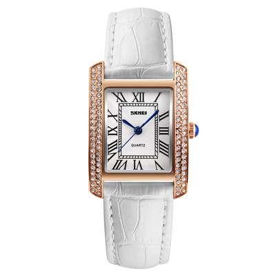 

SKMEI 3ATM Water-resistant Fashion Casual Watch Women Quartz Watches Genuine Leather Wristwatch Female Relogio Musculino for Ladie