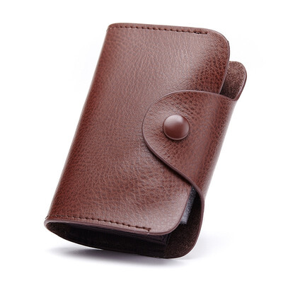 

Genuine Leather Card Wallet for Men&Women Cowhide Business Card Holder Credit Card Purse