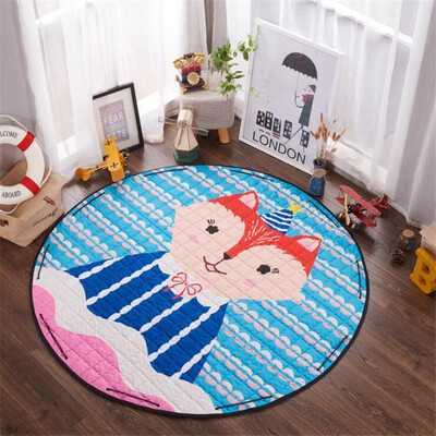 

Cartoon Animals Elephant Lion Bear Rabbit Baby Developing Crawling Play Mats Blanket as Kids Toys Storage Bag Nordic Style Toys