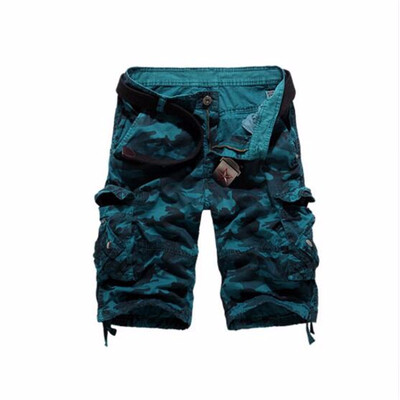 

US Size 2018 New Camouflage Loose Cargo Shorts Men Cool Summer Military Camo Short Pants Homme Cargo Shorts