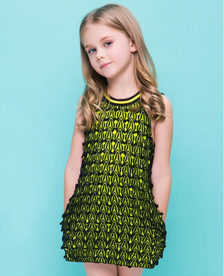 

Baby Girl Kids Children's Wear Fashion Sleeveless O-neck Short Casual Party A-line Vest Dress Sundress