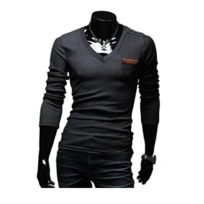 

Zogaa New Men's T-Shirt Fashion Long Sleeve