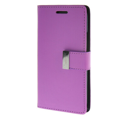 

MOONCASE чехол для HTC One M8 Flip Leather Wallet Card Slot Bracket Back Cover Purple