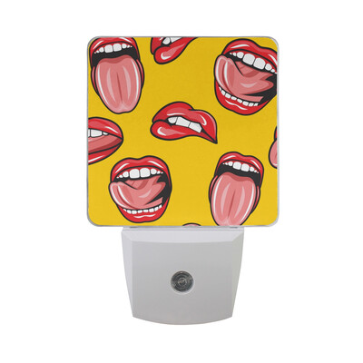 

ALAZA LED Night Light With Smart Dusk To Dawn SensorMusical Notes Seamless Pattern Plug In Night Light