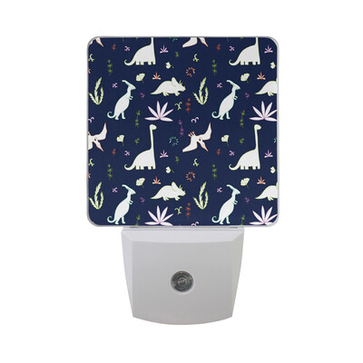 

ALAZA LED Night Light With Smart Dusk To Dawn SensorDinosaur Running Plug In Night Light