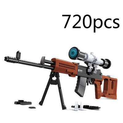 

777A 45pcs m1911 Building block toy gun airsoft pistol desert eagle air soft ak47 sniper m4a1 children lepin Toys