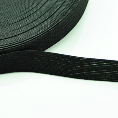 

5yardslot Flat Thin wide elastic rubber band clothing accessories nylon webbing garment sewing accessories black white