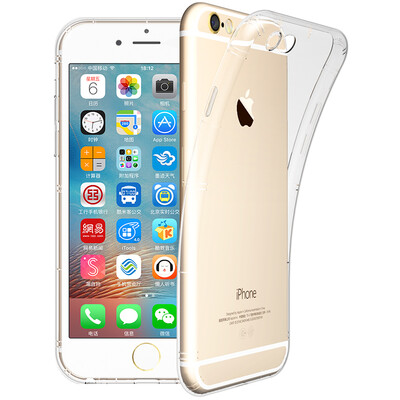 

BIAZE Apple 6 / 6S Plus Телефонный чехол iPhone6 ​​/ 6S Plus Корпус All-inclusive Wrapping Прозрачная мягкая подушка безопасности JK07-Clear White