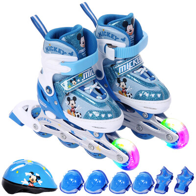 

Disney children's skate shoes suit adjustable flash men and women breathable skates Princess DCY41037-D 27-30