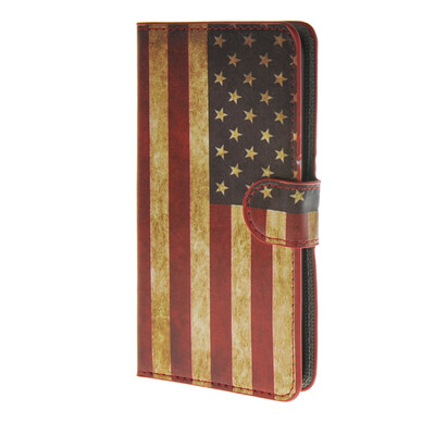 

MOONCASE U.S American Flag Leather Side Flip Wallet Card Slot Stand Pouch чехол для Huawei Ascend Y635 a09