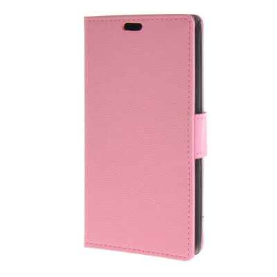 

MOONCASE Soft skin PU Wallet Flip Card Stand Back Leather Case Cover for LG AKA Pink