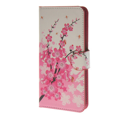 

MOONCASE Plum flower style Leather Wallet Flip Card Slot Stand Pouch Case Cover for HTC Desire 620 A06