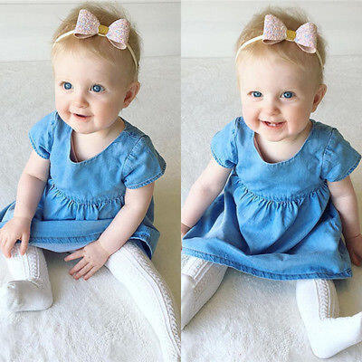 

Newborn Kids Baby Girls Summer Dress Infant Outfit Princess Party Tutu Dresses