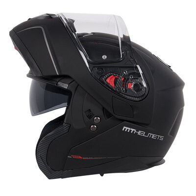

MT HELMETS 972 motorcycle helmet double lens open face helmet winter men&women warm full face helmet electric car helmet frosted black XL code