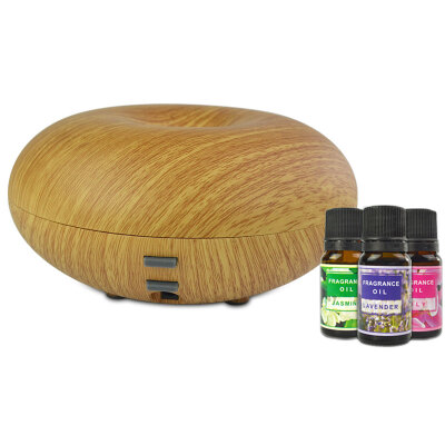 

Spring breeze donut light wood grain essential oil aromatherapy machine 3 bottles of aromatherapy essential oil intelligent plug-in aroma humidifier humidifier electric aromatherapy furnace